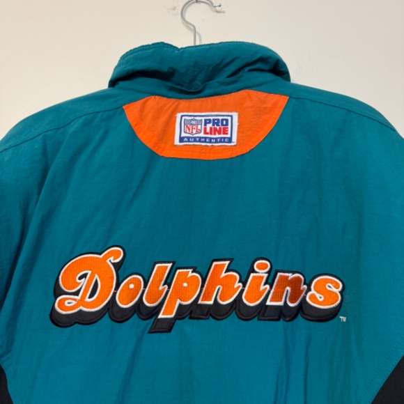Vintage 1990s NFL Football Reebok Miami Dolphins Padded Jacket | Size XXL - Picture 6 of 11
